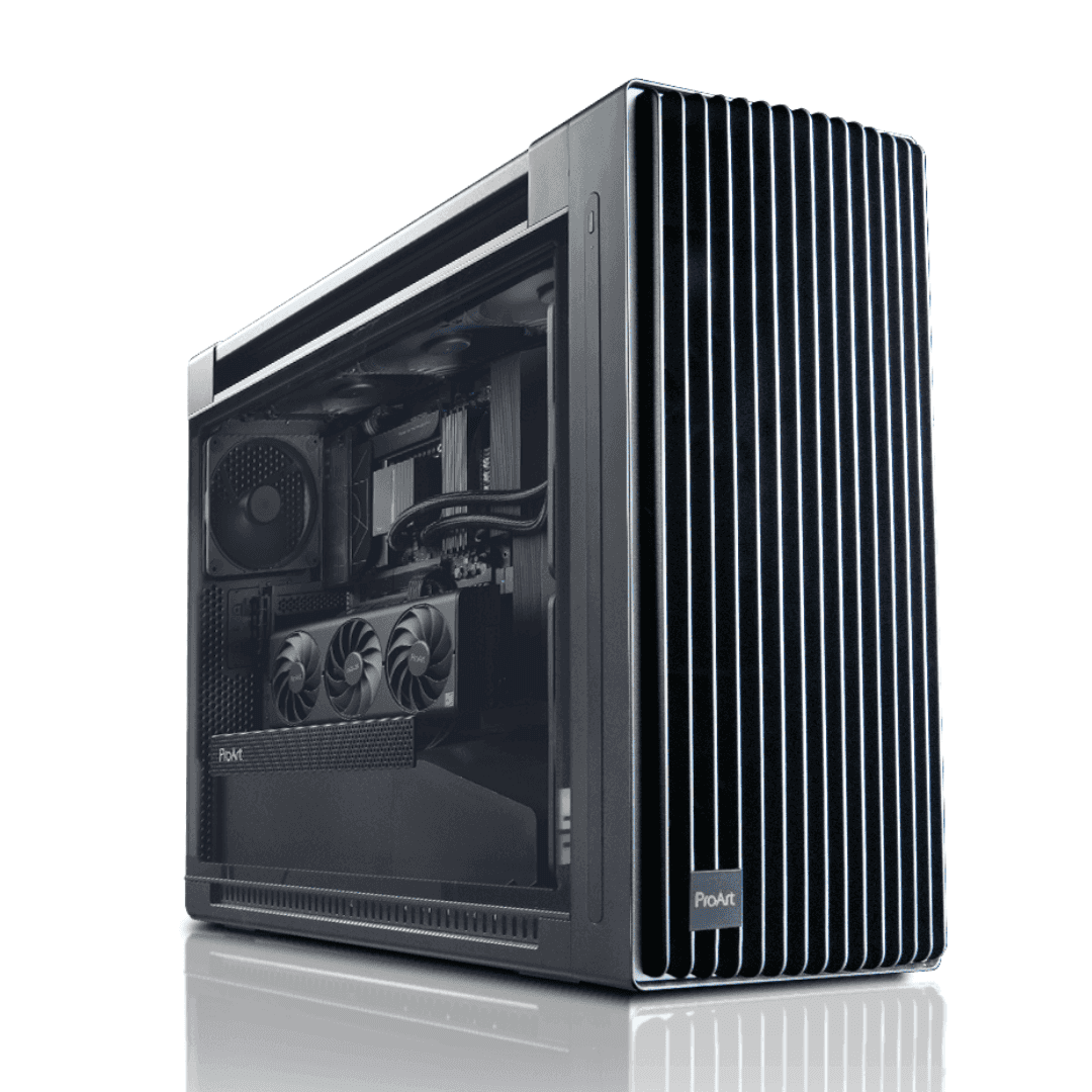 Asus ProArt Workstation, AMD Ryzen 7 7800X3D 8 Cores 16 Threads, TUF Radeon RX 7900 XT OC 20GB, 64 GB DDR5 6000 MHz, 2TB SSD Gen 4 + 24TB HDD, 1000W  80 Plus Gold PSU, 420mm AIO Liquid Cooler, WiFi + BT thumbnail 3