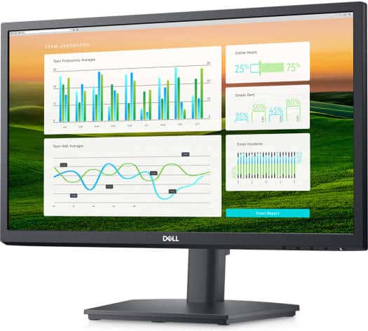 Dell E2222HS 21.45" Full HD VA Monitor, 60Hz Refresh Rate, 5ms (GtG) & 10ms (Typical) Response Time, 16:9 Aspect Ratio, Built-In Speaker, 16.7M Colors, HDMI / VGA / DP1.2 Interfaces, Black | E2222HS thumbnail 2