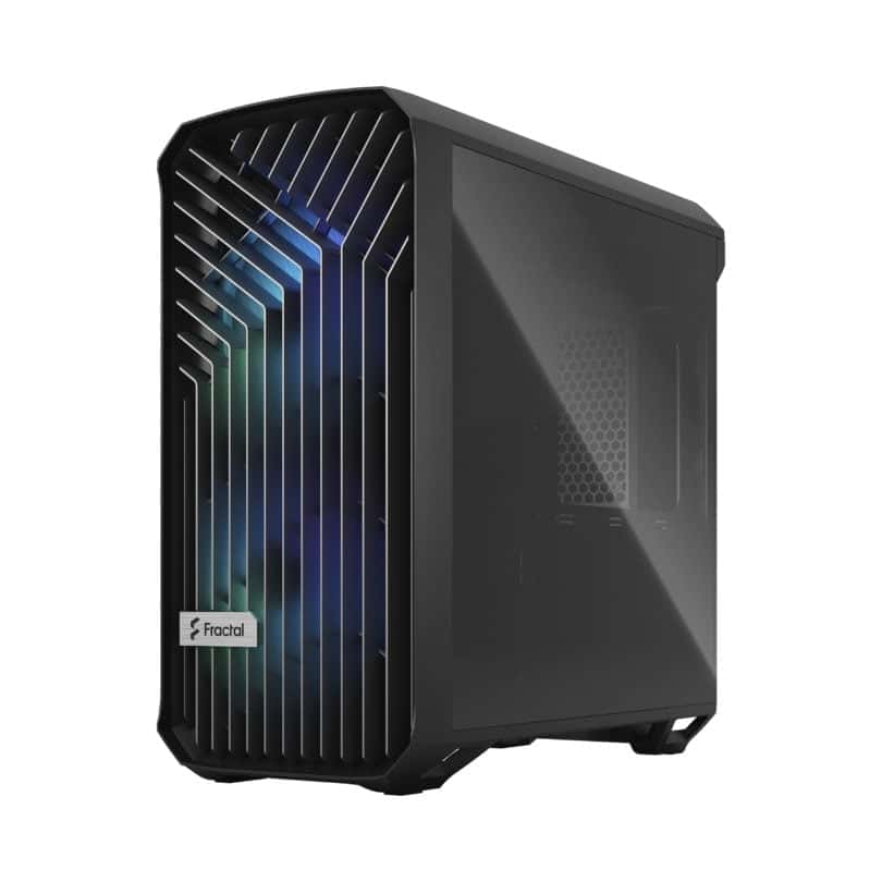 Fractal Design Torrent Compact Black RGB TG Light Tint ATX Mid Tower Case, Steel / Tempered Glass, 7 Expansion Slots, Up to 360mm Radiator Support, 3x 120mm Fan, 3x 2.5" Drive Bays | FD-C-TOR1C-02 thumbnail 2