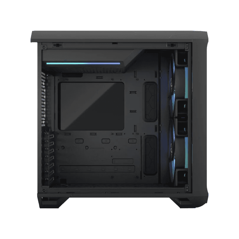 Fractal Design Torrent Compact Black RGB TG Light Tint ATX Mid Tower Case, Steel / Tempered Glass, 7 Expansion Slots, Up to 360mm Radiator Support, 3x 120mm Fan, 3x 2.5" Drive Bays | FD-C-TOR1C-02 thumbnail 4