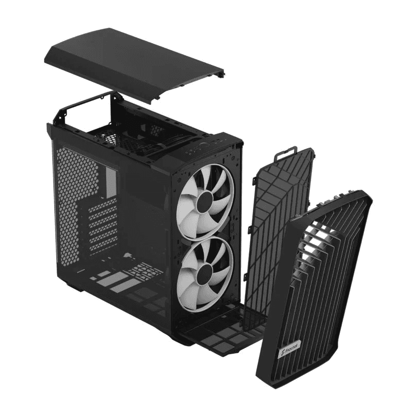 Fractal Design Torrent Compact Black RGB TG Light Tint ATX Mid Tower Case, Steel / Tempered Glass, 7 Expansion Slots, Up to 360mm Radiator Support, 3x 120mm Fan, 3x 2.5" Drive Bays | FD-C-TOR1C-02 thumbnail 6