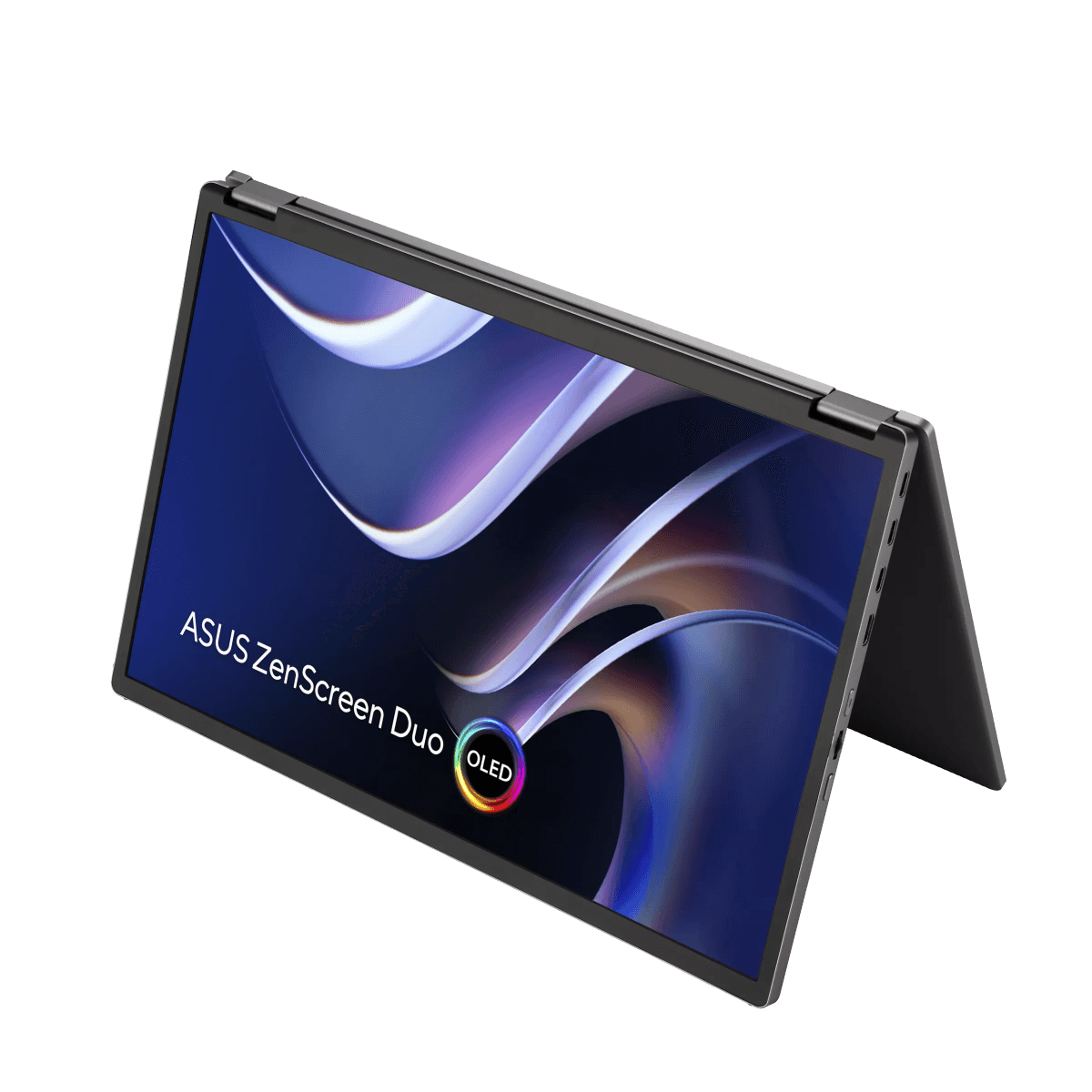 ASUS ZenScreen Duo OLED MQ149CD 360 Foldable Portable Monitor, Dual 14-inch, 16:10, 1920x1200 FHD, OLED panels, DisplayHDR 400 True Black, 100% DCI-P3, Delta<2, Dual USB Type-C, mini-HDMI, kickstand, and standard tripod hole | 90LM0AKV-B01N70 thumbnail 7