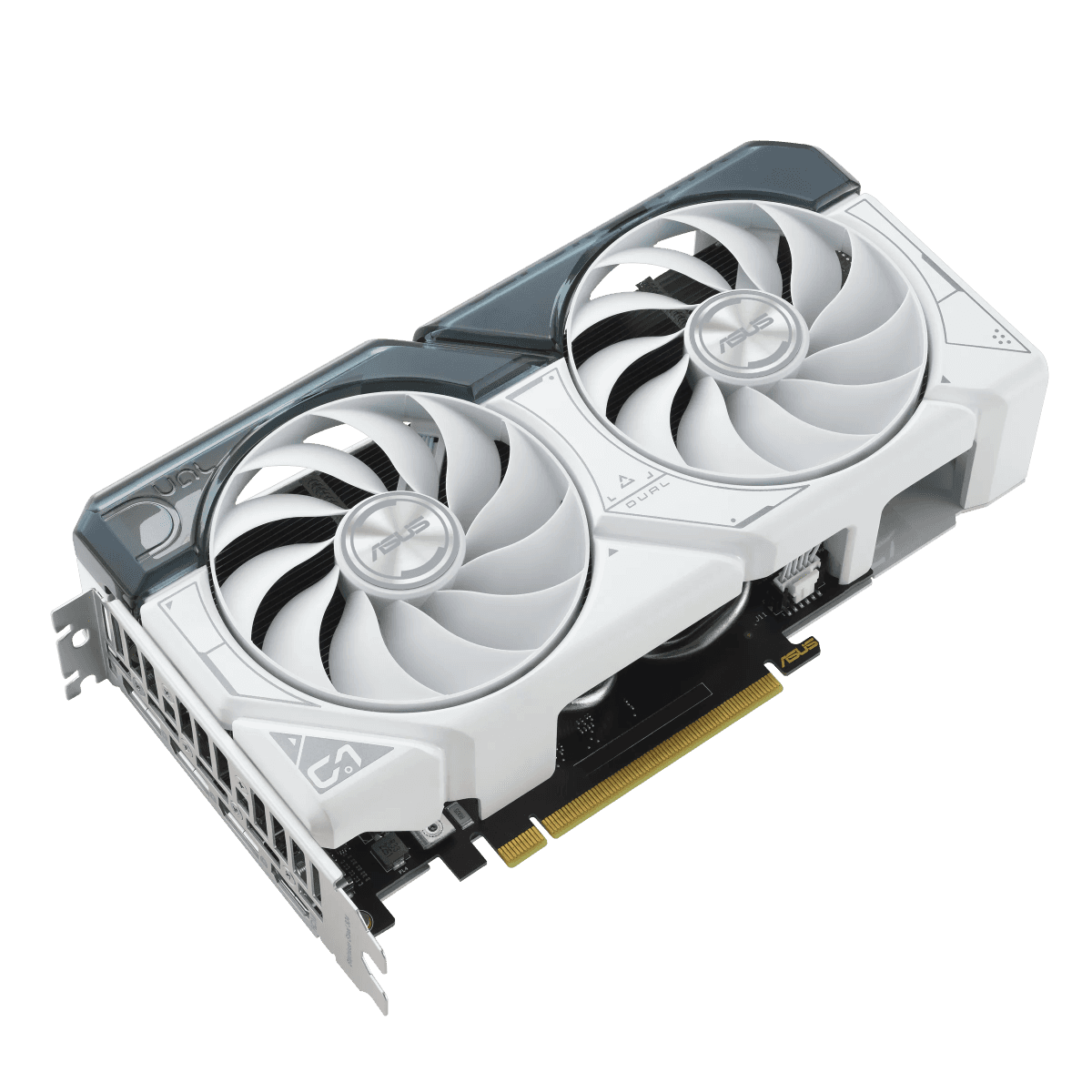 ASUS Dual GeForce RTX??? 4060 Ti White OC Edition 8GB GDDR6 with two powerful Axial-tech fans and a 2.5-slot design for broad compatibility, 2 Year Warranty | 90YV0J42-M0NA00 thumbnail 2