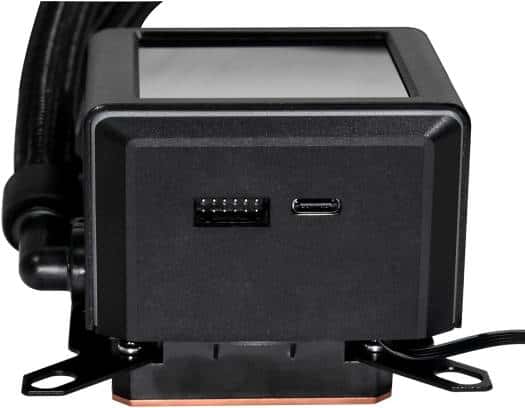 Lian Li Galahad II LCD 360 AIO aRGB CPU Liquid Cooler with 120mm SL Infinity Fans, 2.88??? IPS LCD Screen, Asetek 8th Gen 3600 RPM Pump, Up to 2450 RPM Fan Speed, 79.9 CFM Airflow, Black | GA2ALCD36INB thumbnail 4