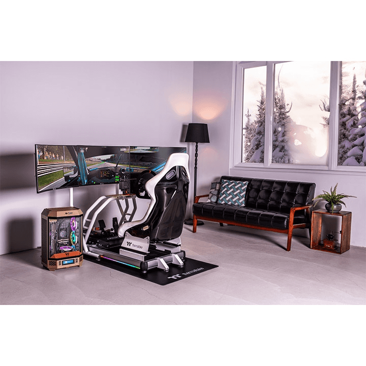 Thermaltake Sim Rig Floor Mat, Non-slip bottom Design, Splash-proof / Semi-Coarse Texture | GSC-ACC-MTFABB-01 thumbnail 2