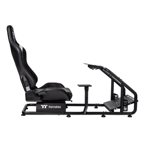 Thermaltake GR300 Racing Simulator Cockpit, Durable Steel Frame, Upto 100kg, Adjustable PVC Racing Seat, Black  | GSC-R30-CPASBB-01 thumbnail 4