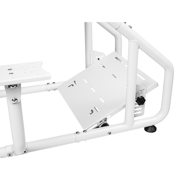 Thermaltake GR300 Racing Simulator Cockpit, Up to 100kg Weight Capacity, Adjustable PVC Racing Seat, Pedal Brackets, Sandblasted Aluminum Anodizing Finish, Cable Management, Snow | GSC-R30-CPASWH-01 thumbnail 5