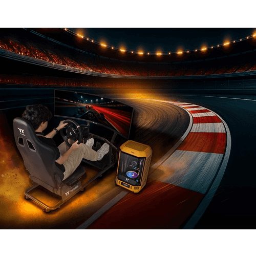 Thermaltake GR300 Monitor Mount Compatible with GR300 Racing Simulator Cockpit, Supports 32”- 50” monitors, up to 35kg (77Ibs), Black  | GSC-R3M-MDSLBB-01 thumbnail 2