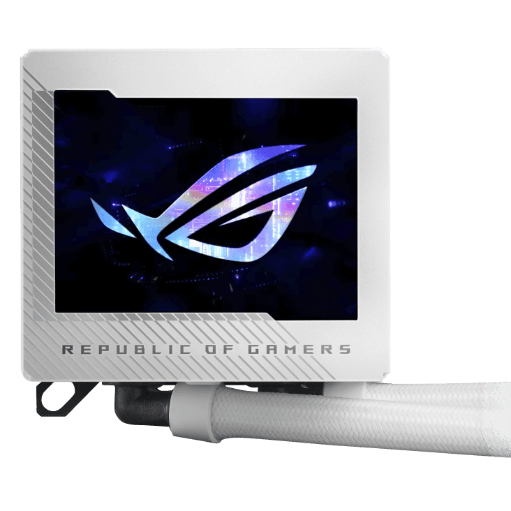 ASUS ROG RYUJIN III 360 ARGB Liquid CPU Cooler, 3.5" Full Color LCD, 3x 120mm Magnetic Daisy-chainable Fan, 360mm RadiatoR .21.08 CFM Airflow, 2200 RPM Speed, PWM/ DC Control, White | 90RC00L2-M0UAY0  2YEAR WARRANTY thumbnail 5