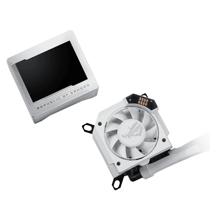 ASUS ROG RYUJIN III 360 ARGB Liquid CPU Cooler, 3.5" Full Color LCD, 3x 120mm Magnetic Daisy-chainable Fan, 360mm RadiatoR .21.08 CFM Airflow, 2200 RPM Speed, PWM/ DC Control, White | 90RC00L2-M0UAY0  2YEAR WARRANTY thumbnail 3