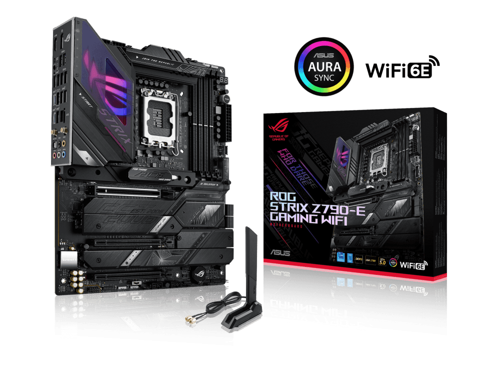 Asus Rog Strix Z790-E Gaming Wifi ATX DDR5 Motherboard, LGA 1700 Socket, Z790 Chipset, 2.5G LAN, Wifi 6E, Max 128GB Memory, 4x SATA 6Gb/s, 5x M.2 Slot, PCIe 5.0, Armoury Crate | 90MB1CL0-M0EAY0 thumbnail 2