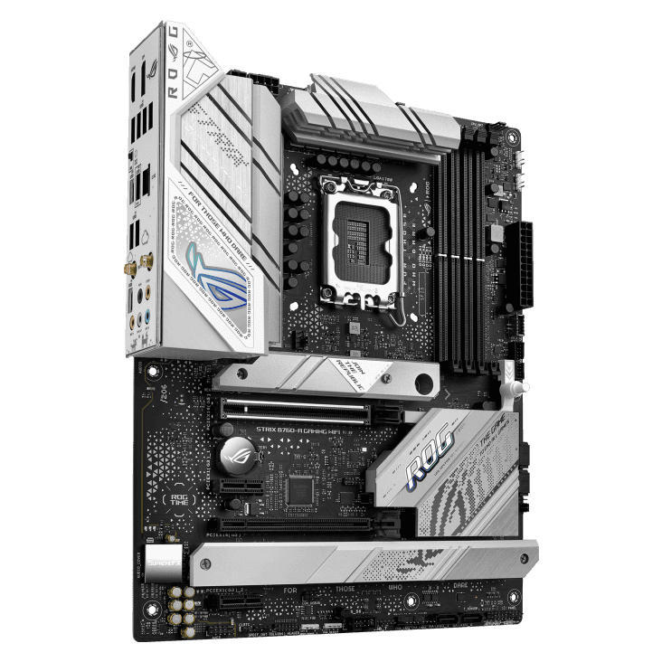 ASUS ROG Strix B760-A Gaming WIFI LGA 1700 ATX Motherboard, Intel B760 Chipset, 4x DDR5 DIMM, Up to 192GB Max Memory, WIFI 6E / 2.5G ETH, PCIe 5.0, 3x M.2, HDMI / DP, USB 3.2 GEN 2X2 | 90MB1EP0-M0EAY0 thumbnail 5