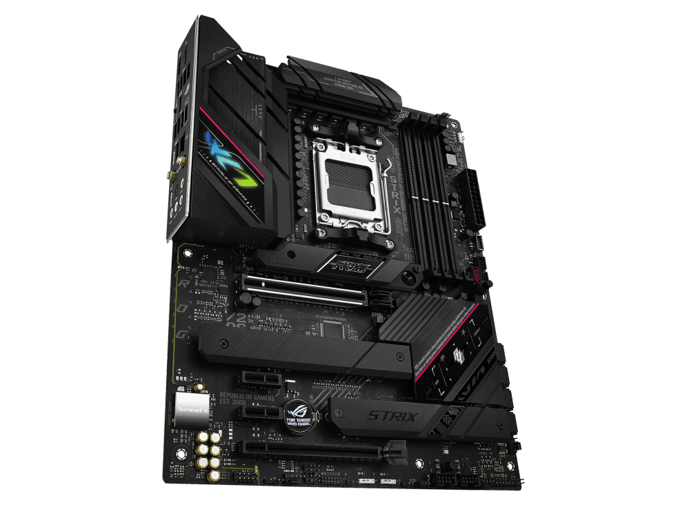 ASUS ROG STRIX B650E-F GAMING WIFI ATX Motherboard, AM5 Socket, AMD B650 Chipset, Intel 2.5Gb Ethernet, 4 x 2-Channel DDR5 128GB Max, 1xPCIe 5.0x16, 3xM.2 PCIe, USB 2.0/3.2 1xHDMI/DP | 90MB1BQ0-M0EAY0 thumbnail 7