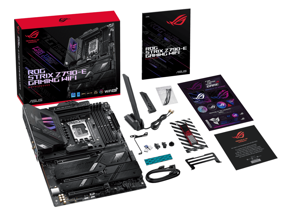 Asus Rog Strix Z790-E Gaming Wifi ATX DDR5 Motherboard, LGA 1700 Socket, Z790 Chipset, 2.5G LAN, Wifi 6E, Max 128GB Memory, 4x SATA 6Gb/s, 5x M.2 Slot, PCIe 5.0, Armoury Crate | 90MB1CL0-M0EAY0 thumbnail 8