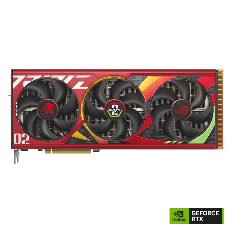  ASUS ROG Strix GeForce RTX 4090 OC EVA-02 Edition Graphics Card, 24GB GDDR6X 384-bit Memory, 2640 MHz OC Boost Clock, 21 Gbps Memory Speed, 16384 CUDA Cores, 4x Max Display | 90YV0ID5-M0NM00 thumbnail 8