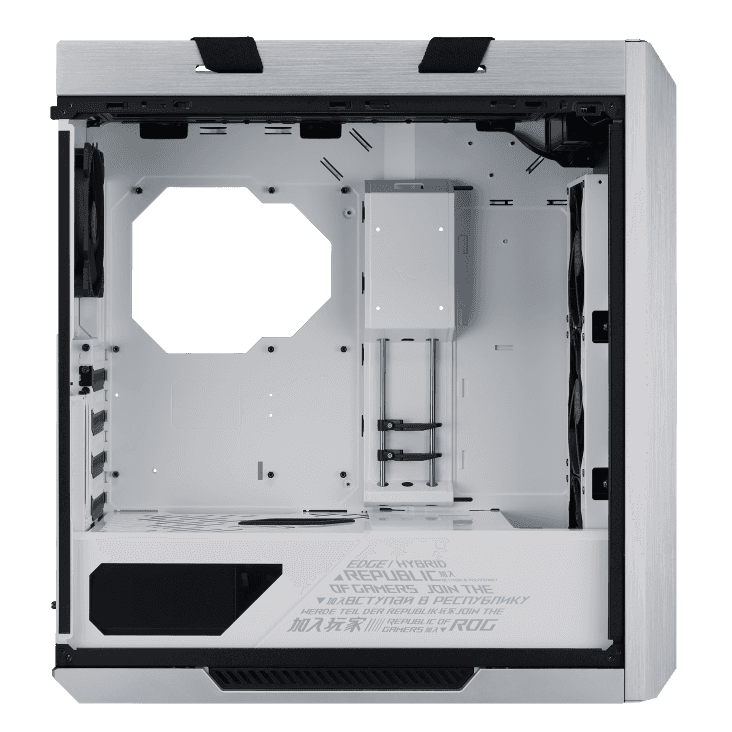 ASUS ROG Strix Helios White Edition RGB ATX/EATX mid-tower gaming case with tempered glass, aluminum frame, GPU braces, 420mm radiator support and Aura Sync, 90DC0023-B39000,4718017611329 thumbnail 5