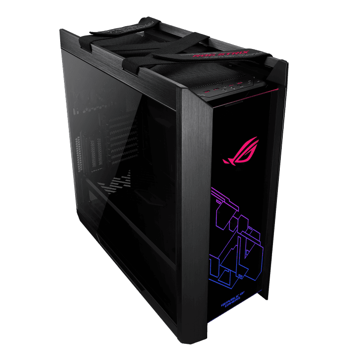 ASUS ROG Strix Helios Gx601 ROG Strix Helios RGB ATX/EATX mid-tower Gaming Case, Aluminum frame, GPU braces, 420mm radiator support and Aura Sync, Black | 90DC0020-B39000 thumbnail 5