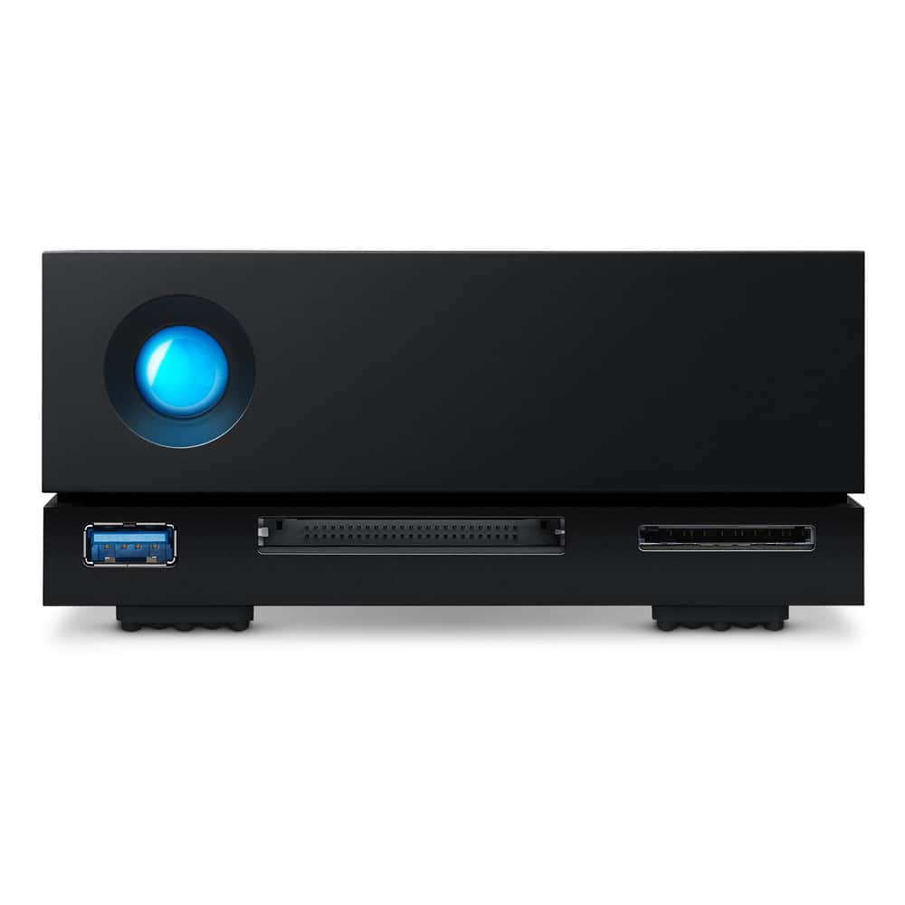 LaCie 1Big Dock 4TB External HDD, 7200 RPM, Up to 280 MB/s Data Transfer Speed, Up to 70W Charging Power, USB / USB 3.0 / Thunderbolt Interface, Windows & Mac Compatible, Black | STHS4000800 thumbnail 2