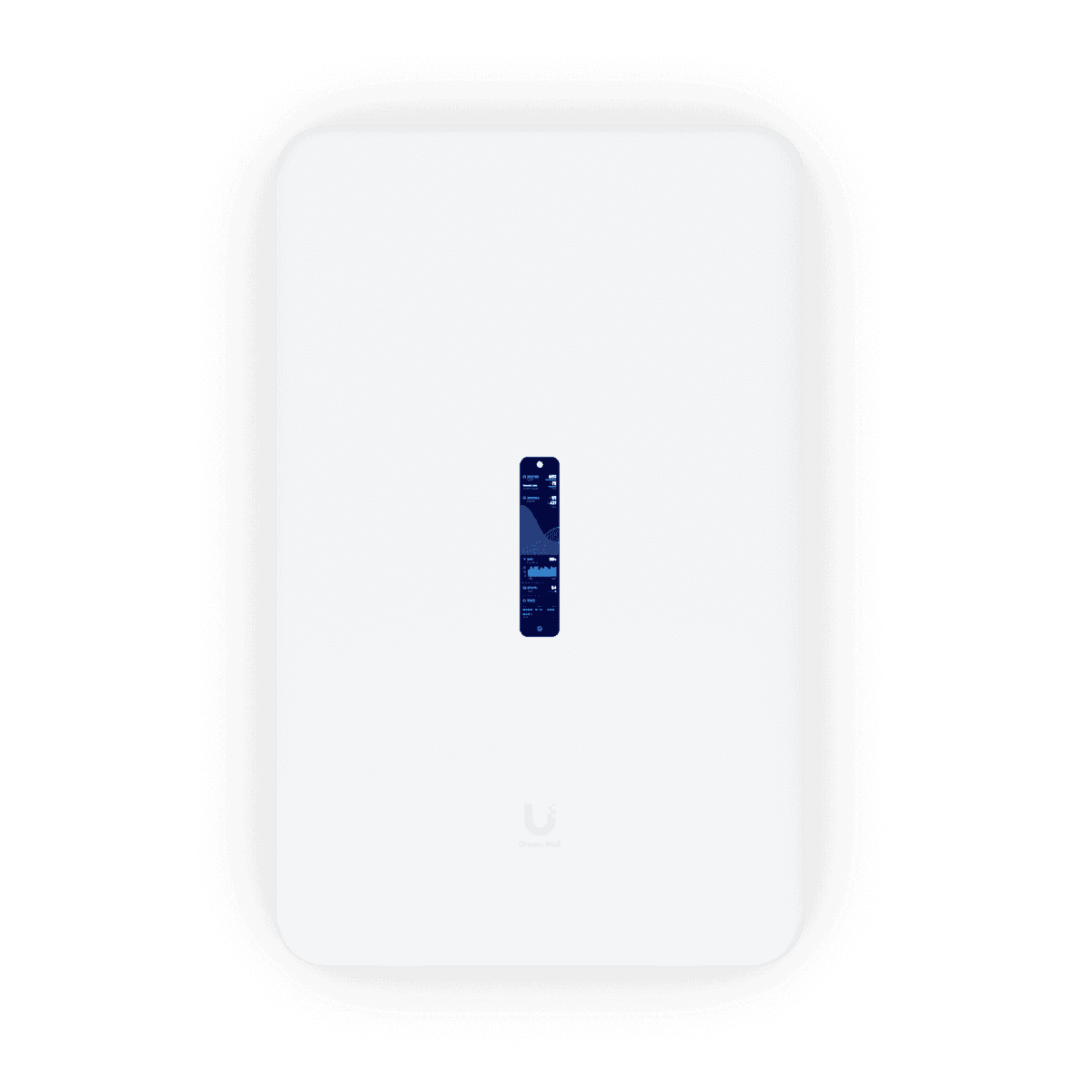 Ubiquiti Networks Dream Wall UniFi Cloud Gateway, 4.7" Touchscreen, ARM Cortex-A57, 4GB RAM, 16GB Storage, Up to 2.7 Gb/s Throughput, WiFi6, Dual-Band, Wall Mount, 300+ Clients, White | UDW thumbnail 1