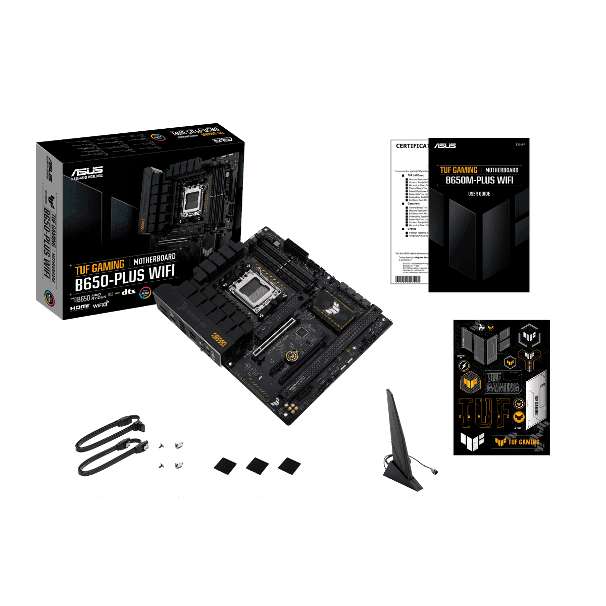 Asus Tuf Gaming B650-Plus Wifi DDR5 ATX Motherboard, AMD Socket AM5, B650 Chipset, 2.5Gb Ethernet, Bluetooth, WiFi 6E 6GHz, Max 128GB 4xDIMM Memory, PCIe 4.0x16, 3xM.2 Slot | 90MB1BZ0-M0EAY0 thumbnail 7