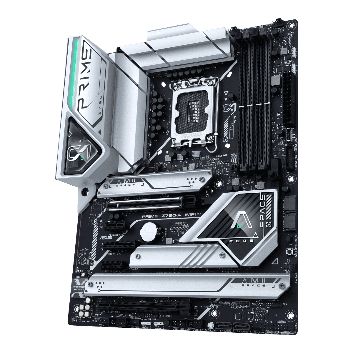 Asus Prime Z790-A Wifi 6E ATX Motherboard, Socket Intel LGA1700, Z790 Chipset, PCIe 5.0, 128GB DDR5 Max Memory, 4x M.2 Slots, Intel 2.5 Gb LAN, USB 3.2, Aura Sync RGB Lighting | 90MB1CS0-M0EAY0 thumbnail 4