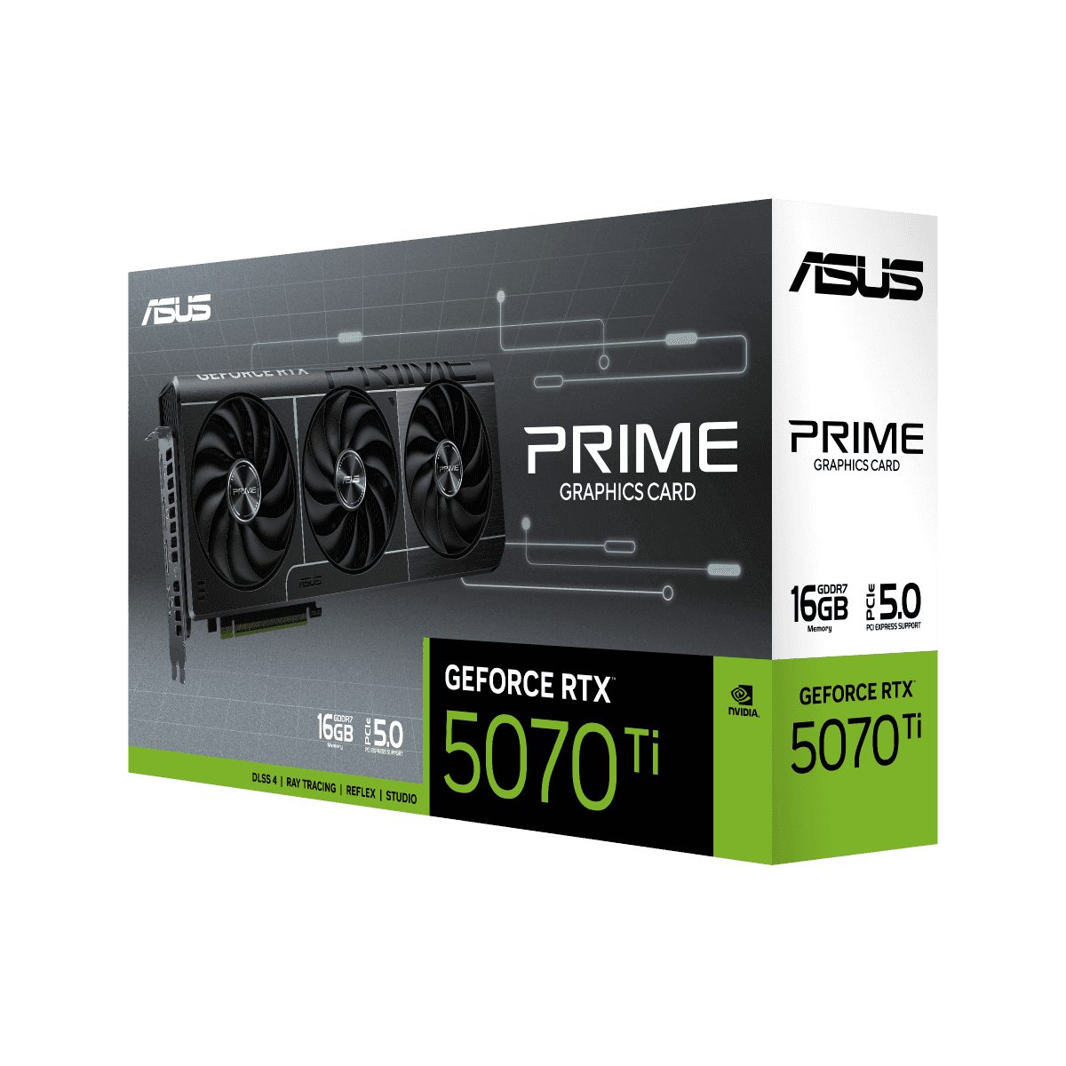 ASUS PRIME GeForce RTX 5070 Ti 16GB GDDR7 OC Edition PCI Express 5.0 DLSS 4.0 Graphics Card | 90YV0MF0-M0NA00 thumbnail 7