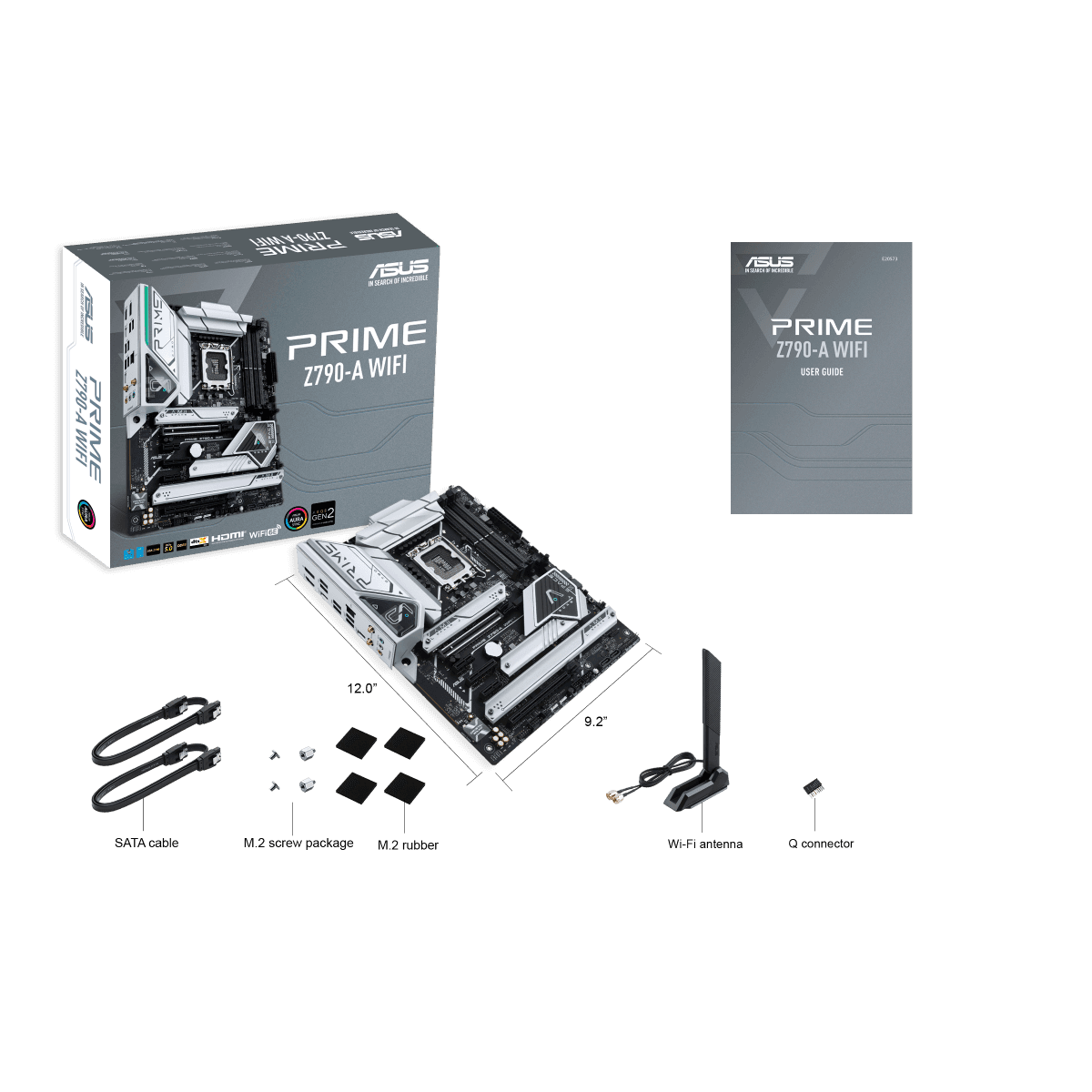 Asus Prime Z790-A Wifi 6E ATX Motherboard, Socket Intel LGA1700, Z790 Chipset, PCIe 5.0, 128GB DDR5 Max Memory, 4x M.2 Slots, Intel 2.5 Gb LAN, USB 3.2, Aura Sync RGB Lighting | 90MB1CS0-M0EAY0 thumbnail 7