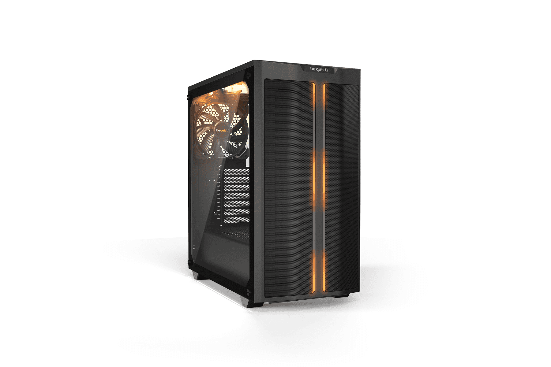 be quiet! Pure Base 500DX ATX Mid Tower PC Case, Tempered Glass Window, High Airflow, ARGB LEDs , 3 Pre-Installed Pure Wings 2 Fans, Up to 360mm Radaitor Support, USB 3.2 Gen. 2 Type C, Black | BGW37 thumbnail 3