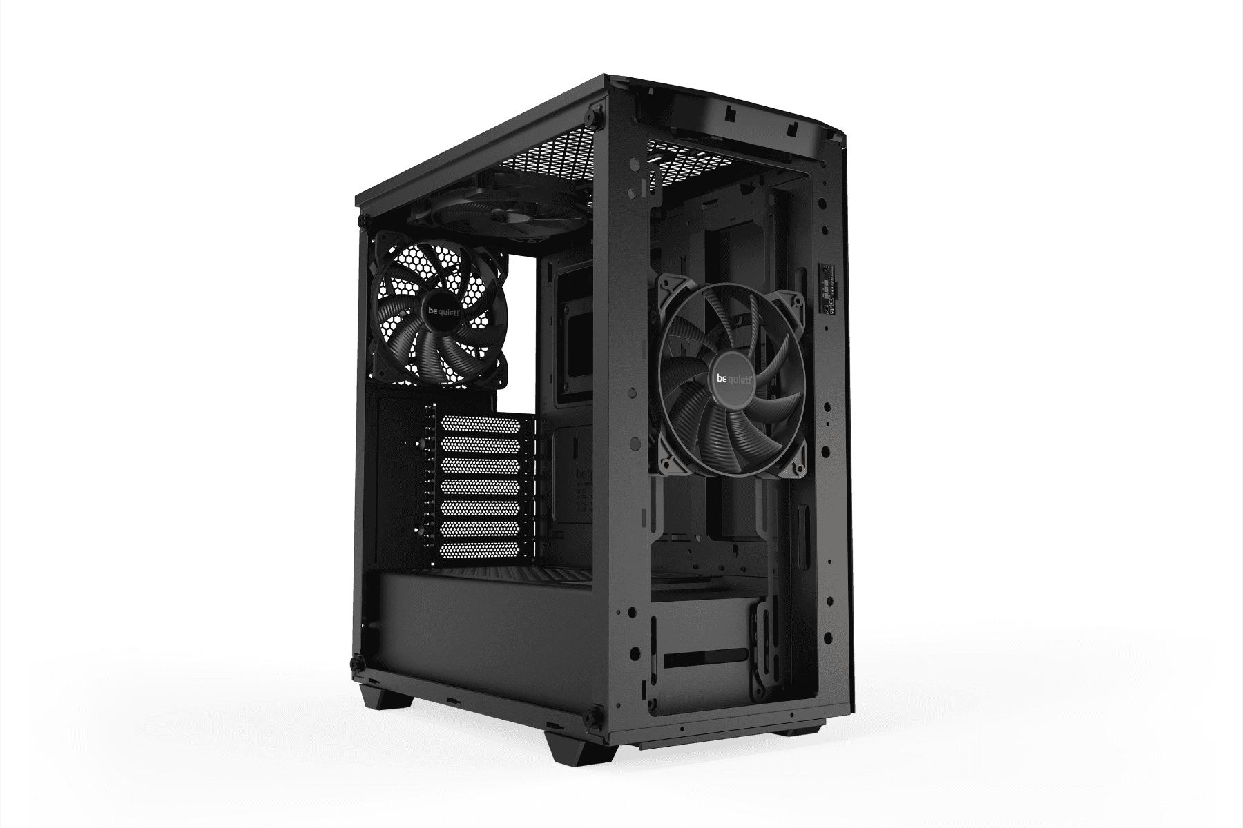 be quiet! Pure Base 500DX ATX Mid Tower PC Case, Tempered Glass Window, High Airflow, ARGB LEDs , 3 Pre-Installed Pure Wings 2 Fans, Up to 360mm Radaitor Support, USB 3.2 Gen. 2 Type C, Black | BGW37 thumbnail 7