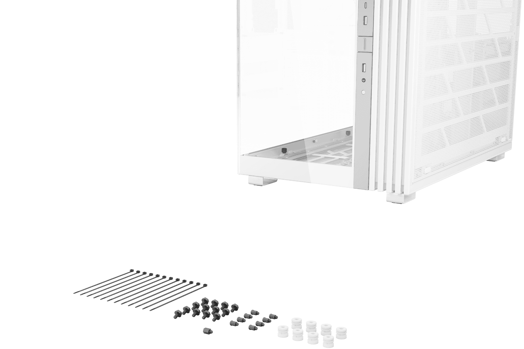 Be Quiet! Light Base 900 FX White PC Case, Stunning Panoramic View, Show Case, Dual Chamber Design, Solid ARGB LED Strip, 4 Light Wings PWM White Fan, Inverted and Horizontal |BGW72 thumbnail 3