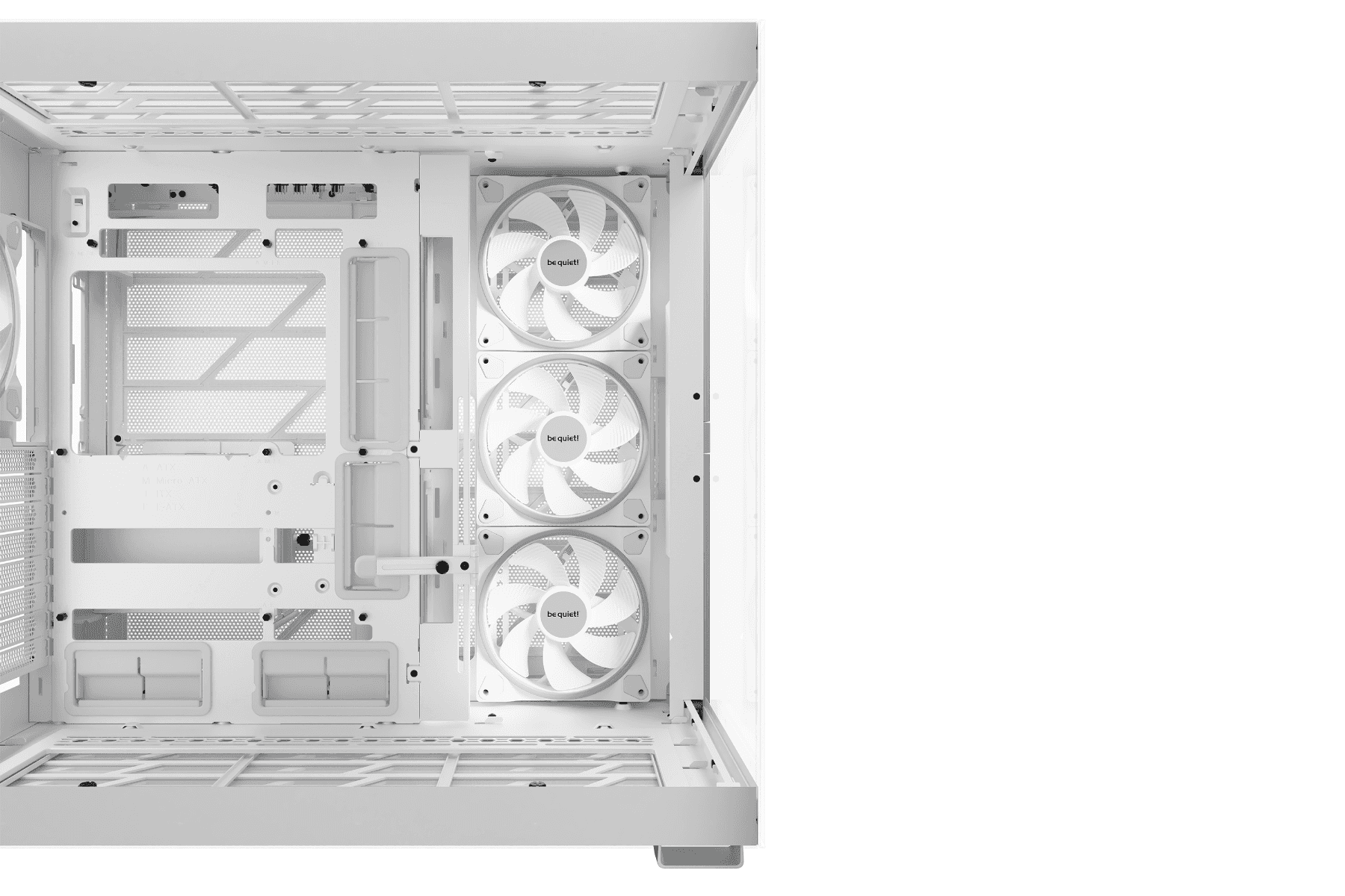 Be Quiet! Light Base 900 FX White PC Case, Stunning Panoramic View, Show Case, Dual Chamber Design, Solid ARGB LED Strip, 4 Light Wings PWM White Fan, Inverted and Horizontal |BGW72 thumbnail 2
