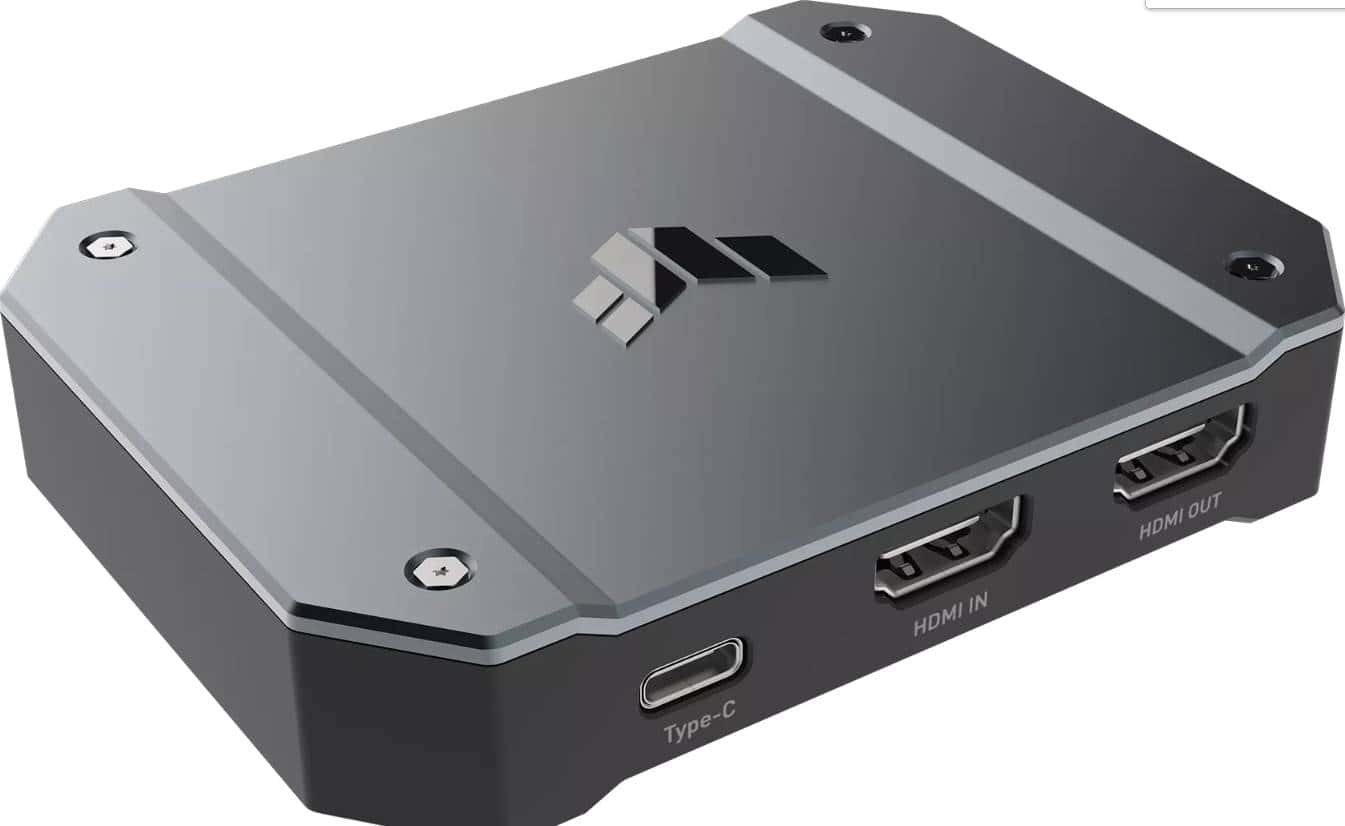 Asus Tuf Gaming CU4k30 Capture Box, 4K 60Hz HDR, USB 3.2 Gen1x1 Type-C, HDMI 2.0 Video / Audio Input, LED RGB Lighting Effect | 90YM00H0-B0EA00 thumbnail 2