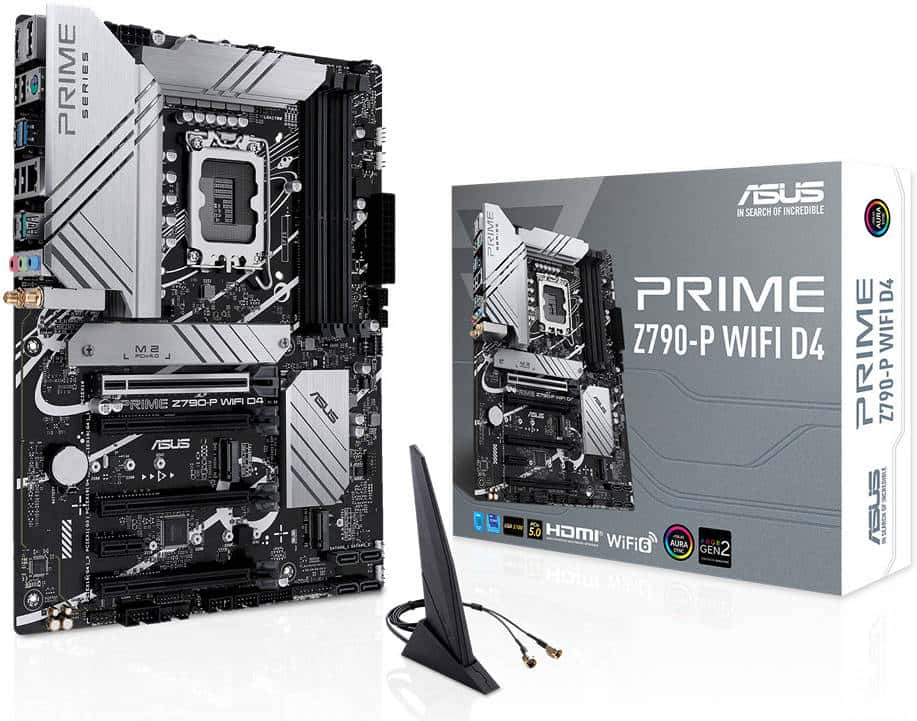 ASUS PRIME Z790-P WIFI D4 LGA1700 ATX Motherboard, Intel Z790 Chipset, 2 Channel 4x DDR4 DIMM, 128GB Max Memory, Wi-Fi 6/2.5Gb Eth, 1x PCIe 5.0 x16, 1x DP, 1xHDMI, USB3.2/2.0 | 90MB1DB0-M0EAY0 thumbnail 7