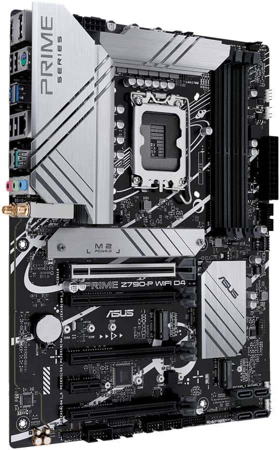 ASUS PRIME Z790-P WIFI D4 LGA1700 ATX Motherboard, Intel Z790 Chipset, 2 Channel 4x DDR4 DIMM, 128GB Max Memory, Wi-Fi 6/2.5Gb Eth, 1x PCIe 5.0 x16, 1x DP, 1xHDMI, USB3.2/2.0 | 90MB1DB0-M0EAY0 thumbnail 4