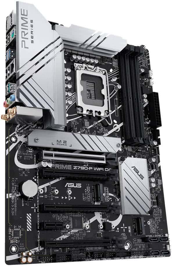 ASUS PRIME Z790-P WIFI D4 LGA1700 ATX Motherboard, Intel Z790 Chipset, 2 Channel 4x DDR4 DIMM, 128GB Max Memory, Wi-Fi 6/2.5Gb Eth, 1x PCIe 5.0 x16, 1x DP, 1xHDMI, USB3.2/2.0 | 90MB1DB0-M0EAY0 thumbnail 2