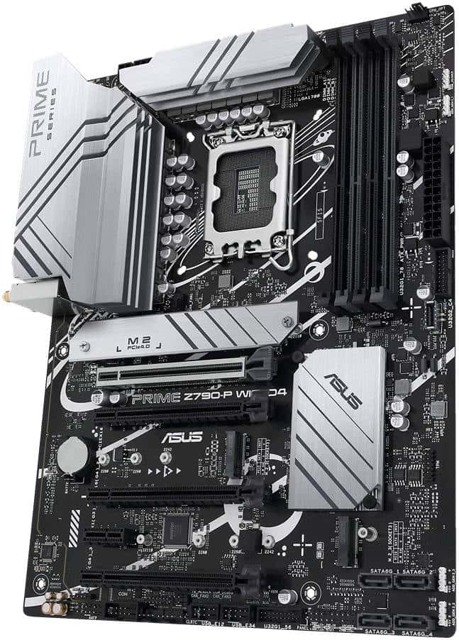 ASUS PRIME Z790-P WIFI D4 LGA1700 ATX Motherboard, Intel Z790 Chipset, 2 Channel 4x DDR4 DIMM, 128GB Max Memory, Wi-Fi 6/2.5Gb Eth, 1x PCIe 5.0 x16, 1x DP, 1xHDMI, USB3.2/2.0 | 90MB1DB0-M0EAY0 thumbnail 5