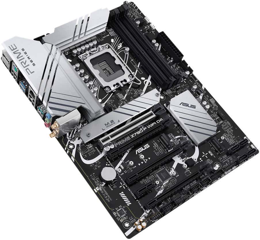 ASUS PRIME Z790-P WIFI D4 LGA1700 ATX Motherboard, Intel Z790 Chipset, 2 Channel 4x DDR4 DIMM, 128GB Max Memory, Wi-Fi 6/2.5Gb Eth, 1x PCIe 5.0 x16, 1x DP, 1xHDMI, USB3.2/2.0 | 90MB1DB0-M0EAY0 thumbnail 3