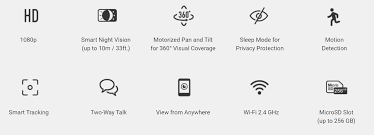 EZVIZ TY2 SMART HOME CAMERA PAN AND TILT  thumbnail 1