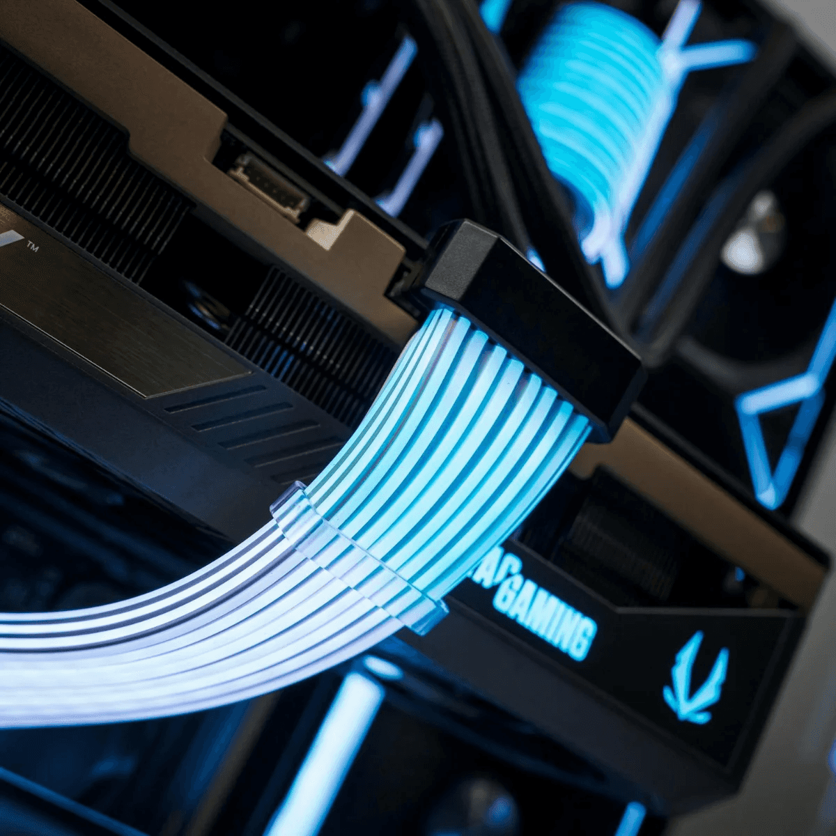 High-End Gaming PC: Intel Core i7-14700F 14th Gen + ZOTAC GAMING 5070 Solid 12GB GDDR7, 32GB DDR5 6000MHz RGB, 1TB NVMe 6000MB/s SSD, 360mm Lian Li HYDROSHIFT II LCD AIO, 750W PSU, ASUS WiFi 6E, Lian Li O11 Vision Compact thumbnail 5