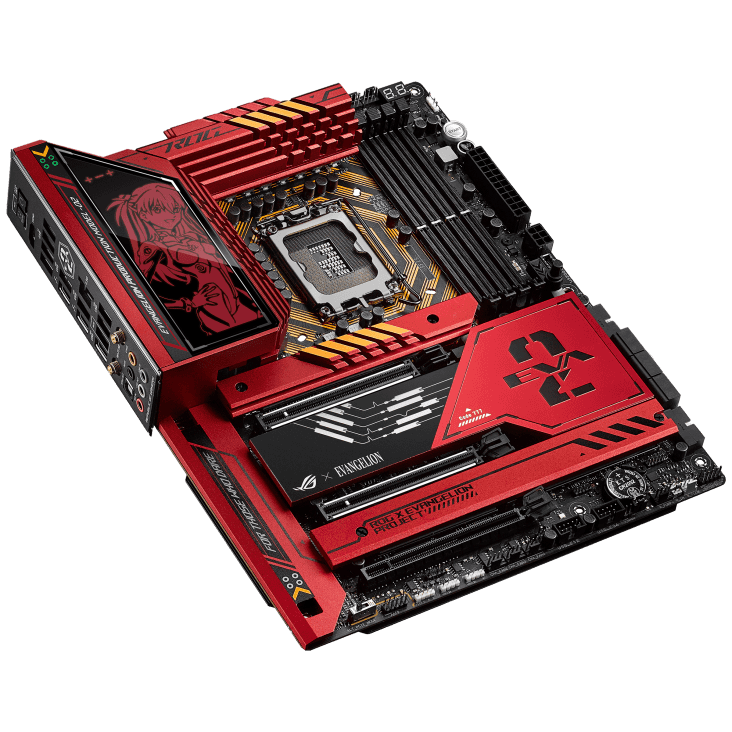 ASUS ROG Maximus Z790 Hero EVA-02 Edition LGA 1700 ATX Motherboard, Intel Z790 Chipset, 4x DDR5 DIMM Slot, 192GB Max Memory, 5x M.2 Slots, 6x SATA Ports, Wi-Fi 6E / BT5.3 | 90MB1FL0-M0EAY0 thumbnail 3