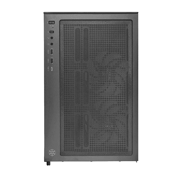 Silverstone Lucid 04 Panoramic Micro-ATX CASE, 270?? Panoramic Tempered Glass View, Motherboard Supports Micro-ATX, 280mm Radiator Compatibility, Top I/O includes 1 x USB Type-C, 2 x USB 3.0, 1 x Audio, 1 x Mic, Black | SST-LD04-B-ARGB thumbnail 4