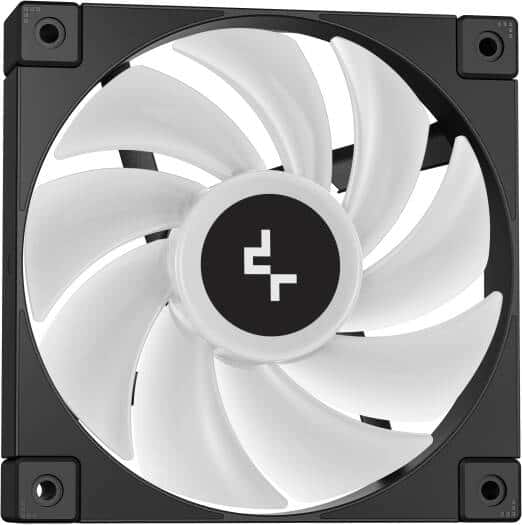 DeepCool LD240 Optimized 240mm Liquid CPU Cooler with Multiline LED Digital Display, 2x 120mm FD12 ARGB Fans, 2400 RPM Fan Speed, Real-Time CPU Status,  72.04 CFM Airflow, Black | R-LD240-BKMSN-G-1 thumbnail 4