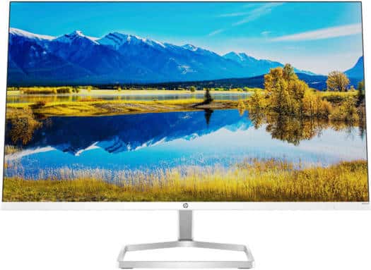 HP M27fwa 27" In-Plane Switching Monitor, FHD 1920x1080 IPS Display, 75Hz Refresh Rate, 5ms GtG Response, AMD FreeSync, Integrated 2W Speakers, 99% sRGB Color, 2x HDMI 1.4 /1x VGA, White | 356D5AS thumbnail 3