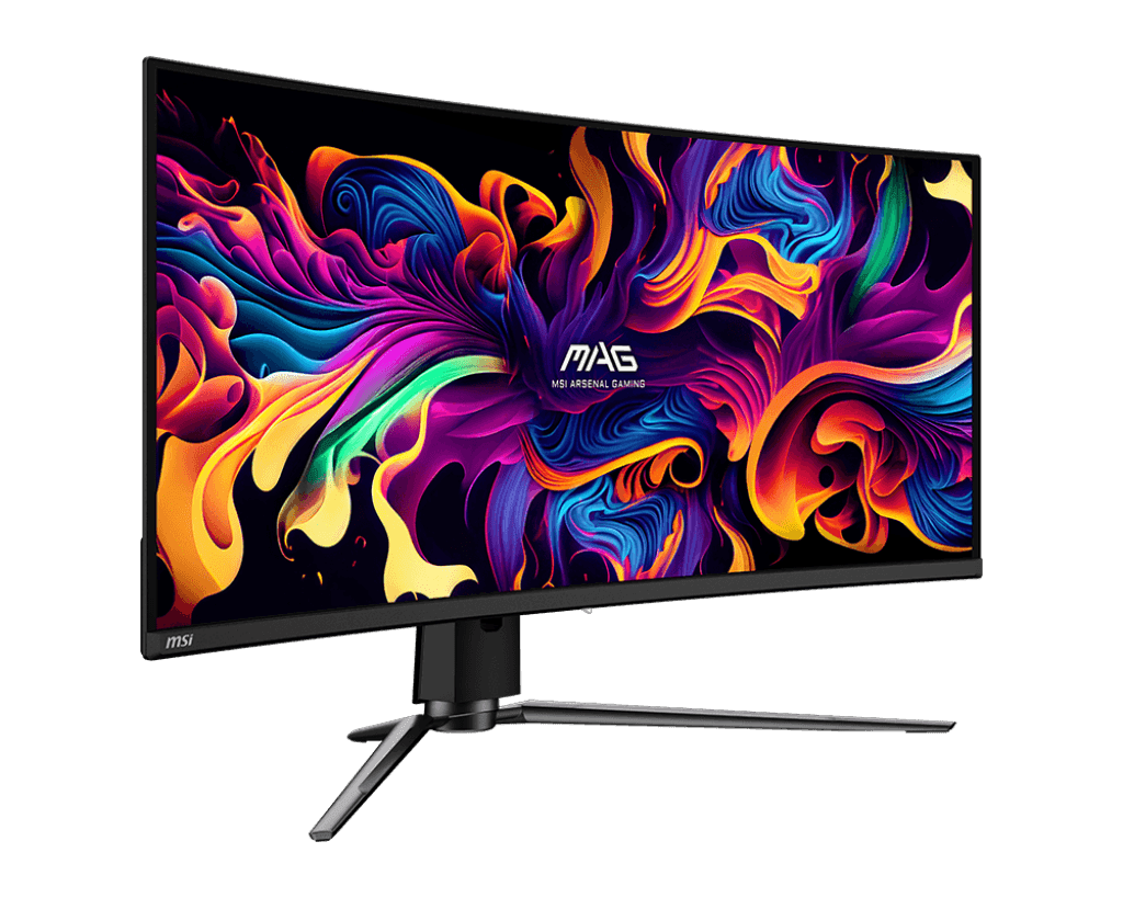 MSI MAG 341CQP QD-OLED Curve Gaming Monitor, 34" UWQHD QD-OLED Display, 175Hz Refresh Rate, 0.03ms (GtG) Response Time,1800R Curvature, AdaptiveSync Technology, Black | 341CQP thumbnail 2