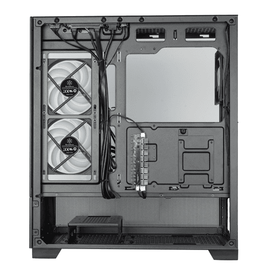 Silverstone Lucid 05 ATX Case, Bold 270° Panoramic View, upto 360mm Radiators, GPU up to 410mm, Type-C | SST-LD05-B-ARGB thumbnail 9