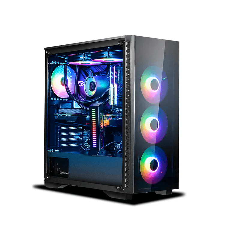 Nanotech Dark Assassin Gaming PC, Ryzen 9 7950X3D, GeForce RTX 4080 SUPER Trinity 16GB GDDR6X, 32GB RAM (2x 16GB) DDR5, 1TB M.2 NVMe, AIO Liquid CPU Cooler, 850W 80+ Gold, WiFi+BT thumbnail 2