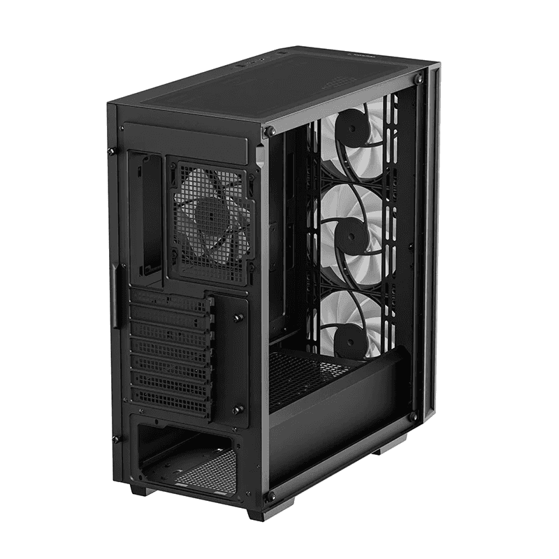 Deepcool MATREXX 55 V4 C ATX Mid-Tower Computer Case, 3x140mm 1x120mm ADD-RGB Fans, Full Sized Tempered Glass, Black | R-MATREXX55-BCADA4-G-4 thumbnail 2