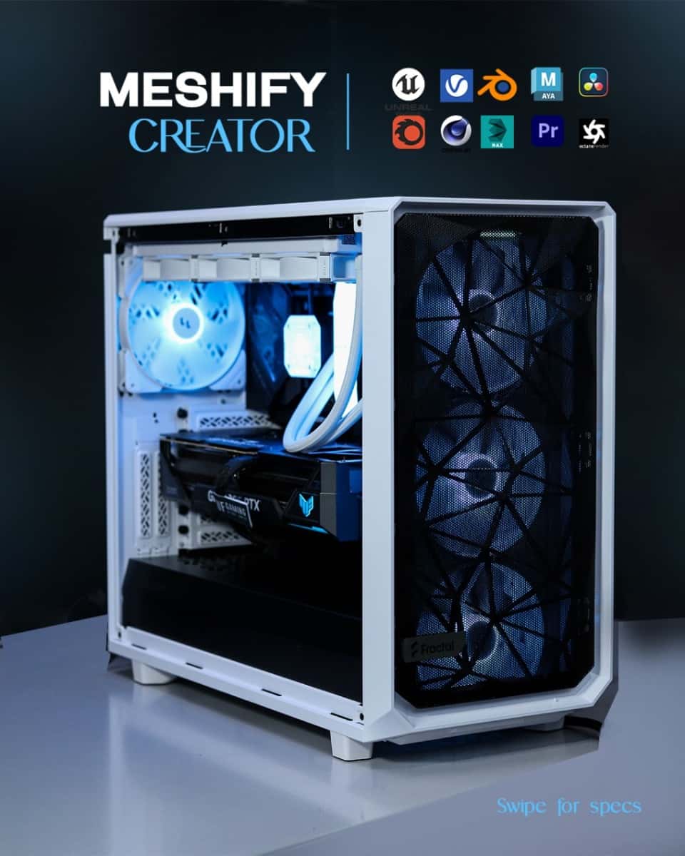 Nanotech High-end Creator PC, Core i9-14900K 3.2 GHz, TUF-RTX-4090-O24G-GAMING OC, 64 (2 X 32GB) RAM DDR5, 2TB NVMe, ROG Ryuo CPU LIQUID COOLER, 1500W 80+ Titanium, WiFi+BT thumbnail 2