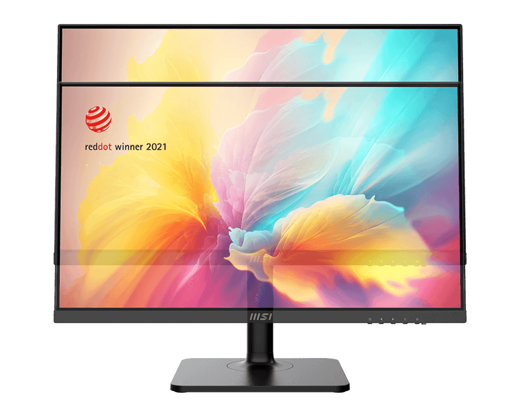 MSI Modern MD2412P 24 Inch Business Productivity Monitor, 1920 x 1080 (FHD) IPS, 100Hz Refresh Rate, 1ms (MPRT) Response Time, Adaptive-Sync Support, Built-In Speaker, 4 ways Adjustable Stand, Black | 9S6-3PA59H-076 thumbnail 6