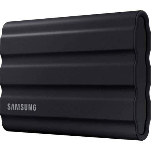 Samsung T7 Shield 1TB Portable External SSD, USB 3.2 Gen2 Interface (10 Gbps), Read/Write Speeds Up to 1050/1000 MB/s, AES 256-bit Encryption, Rugged, IP65 Dust & Water Resistant, Black | MU-PE1T0S/WW thumbnail 3